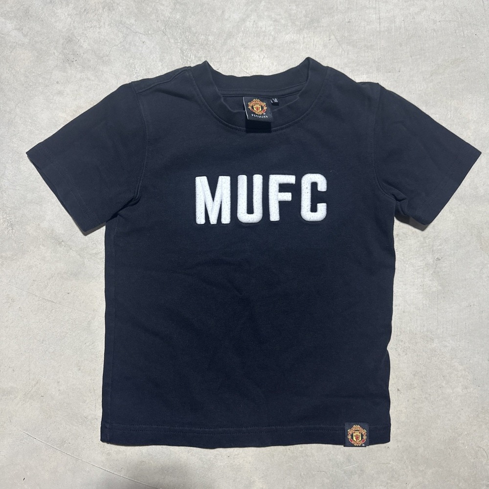 Manchester United Cotton T Shirt Youth SZ 7-8 Years Old Official Club Licensed